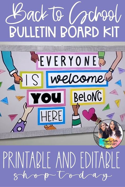 We All Belong Bulletin Board, All Are Welcome Here Bulletin Board, Year Round Bulletin Boards, Student Of The Week Bulletin Board, Guidance Bulletin Boards, School Welcome Bulletin Boards, Welcome Bulletin Board, Hallway Bulletin Boards, Welcome Bulletin Boards