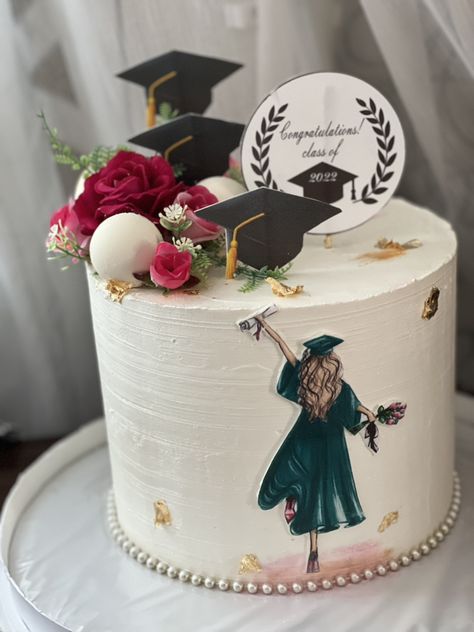 Simple Graduation Cakes, Graduation Cake Ideas, College Graduation Cakes, Splatter Cake, Cakes Graduation, Graduation Cake Designs, Graduation Party Desserts, Cake Designs For Girl, 12 Cake