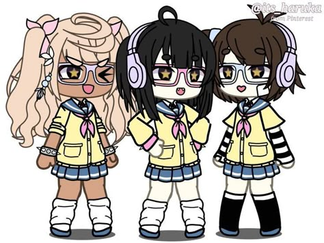 Gachalife Girl Outfits, Gacha Base Poses Cute, Kitty Clothes, Hello Kitty Clothes, Animatronic Fnaf, Characters Inspiration Drawing, Club Hairstyles, Club Outfit Ideas, Animation Tutorial