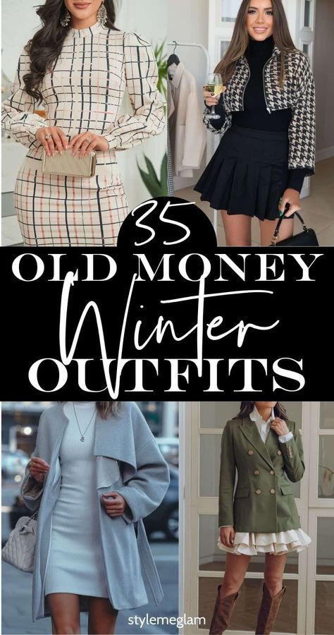 Get these classy old money outfits for winter. From berets to camel coats and sparkly dresses, these Old Money Winter Outfts are the vibe this season. Save this pin for later Classy Old Money Outfits, White Turtleneck Dress, Formal Winter Outfits, Classy Old Money, Old Money Winter, Sparkly Dresses, Outfits For Winter, Winter Maternity Outfits, Old Money Outfits