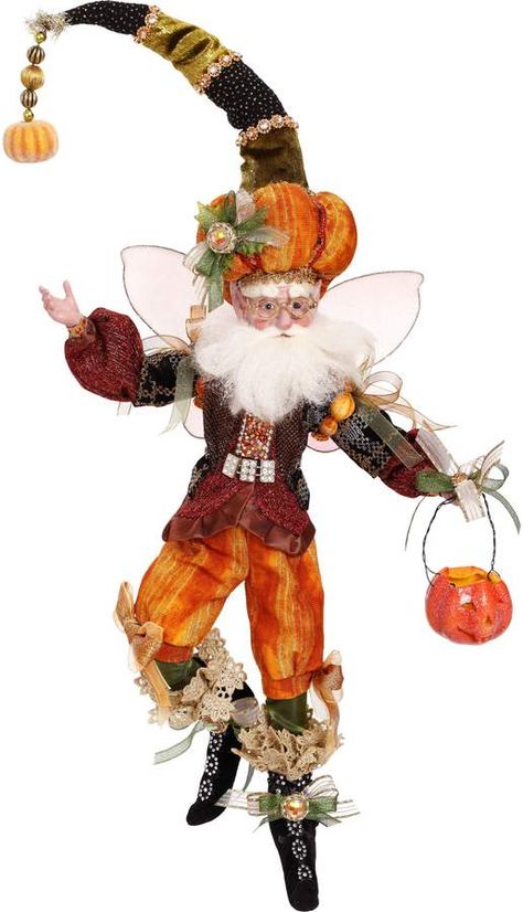 Mark Roberts Jack o' Lantern Fairy Decoration Mark Roberts Fairies, Elf Christmas Decorations, Decorative Pumpkin, Fairy Halloween, Pie Maker, Mark Roberts, Fairy Decor, Fairy Figurines, Fall 2022