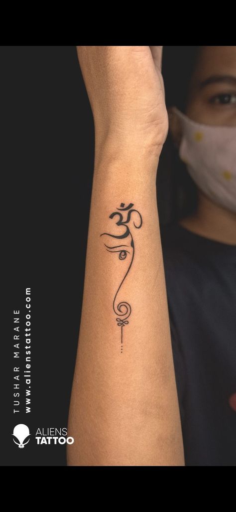 Om Tattoo Design, Om Tattoo, Alien Tattoo, Religious Tattoos, Fitness Tattoos, Infinity Tattoo, Tattoo Design, Tattoo Quotes, Tattoo Designs