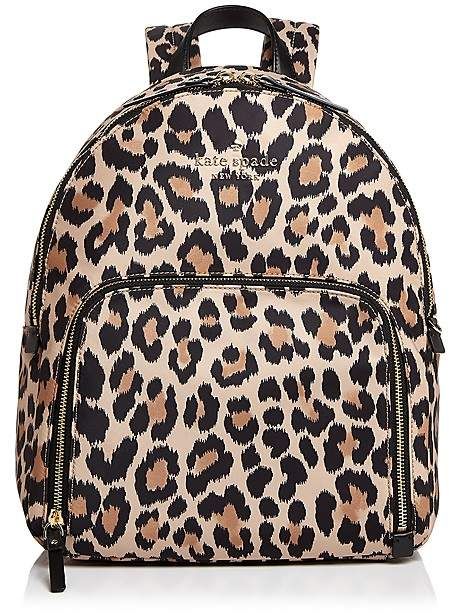 kate spade new york Watson Lane Hartley Leopard Print Nylon Backpack Cheetah Print Outfits, Leopard Print Accessories, Leopard Print Handbags, Leopard Bag, Best Purses, Animal Print Fashion, Pocket Logo, Kate Spade Purse, Purse Accessories