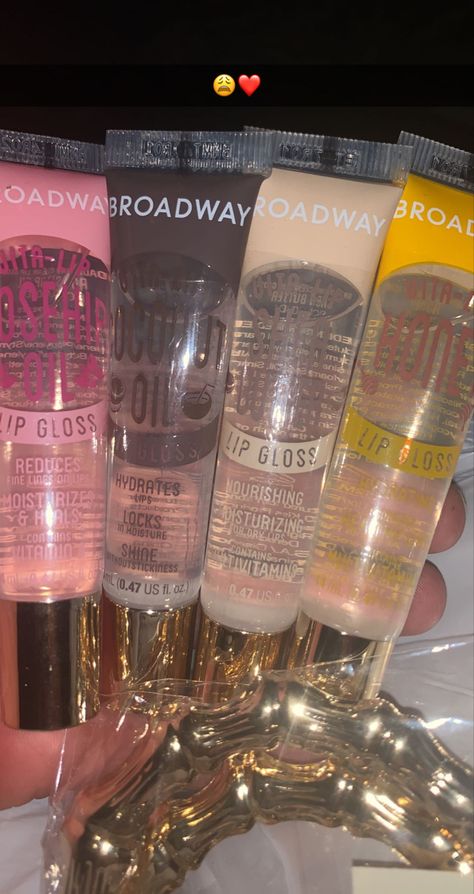 Lip gloss 
Self care
Broadway lip gloss Baddie Lipgloss, Lip Accessories, Lips Essentials, Lip Oils, Cheap Stuff, Lip Gloss Cosmetics, Girl Heaven, Lip Gloss Balm, Lip Balm Collection