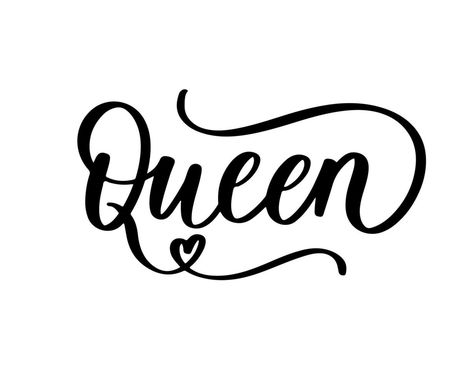 Queen crown vector calligraphy design funny poster. Queen Logo Design, Queen Logo, Crown Vector, Logo Design Art, Queen Crown, Funny Posters, Calligraphy Design, Heart Tree, Logo Banners