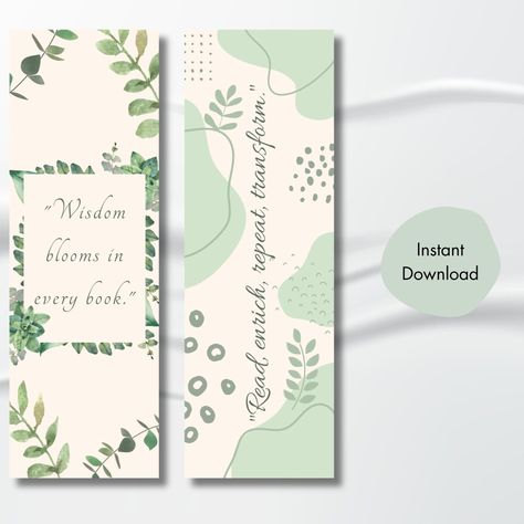 Book Mark With Quotes, Drawing Ideas For Bookmarks, Bookmark Quotes Inspiration, Gouache Bookmark, Bookmarks Nature, Bookmark Quotes, Nature Bookmark, Bookmarks Quotes, Inspiring Nature