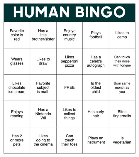 Human Bingo Templates Printable 2024 Bingo, Ice Breaker Bingo, People Bingo, Star Template Printable, Human Bingo, Bingo Card Template, All About Me Printable, Free Bingo Cards, Bingo Template