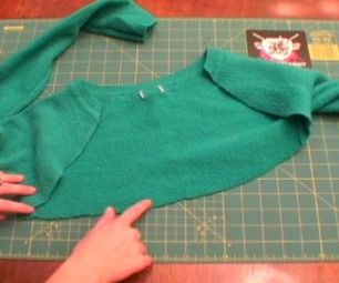 How to Make a Shrug and Skirt Set out of a Sweater Tailors Chalk, Redo Clothes, Newspaper Dress, Dress Card, How To Make Skirt, Sweater Refashion, Repurposed Clothing, Crafts And Diy, Old Sweater