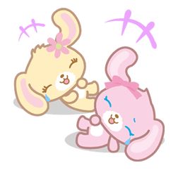 Sugarbunnies – LINE Stickers | LINE STORE Sugar Bunnies, Chat Stickers, Friends Season, Hello Kitty Characters, Hello Kitty Cartoon, Vintage Kids, Chat App, Kids Books, Line Sticker