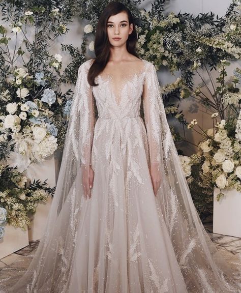 Ethereal Gown, Paolo Sebastian, Fantasy Dresses, Evening Wedding, A-line Wedding Dress, Wedding Dresses Simple, Dream Wedding Dresses, Wedding Attire, Fancy Dresses