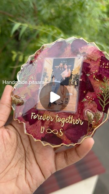 Diwali Resin Gifts Hampers | Varmala Preservation | Nagpur on Instagram: "Rose petals preserved in Frame ❤️
Delivered at Bangalore ✈️

#rosepreservation #rosepreserved #resinnagpur #nagpurresinresinindia #photoframe #resinframe #resinphotoframe #resin #trendingreel #justus" Varmala Preserve In Resin, Varmala Preservation, Resin Gifts, In Frame, Gift Hampers, Rose Petals, Bangalore, Diwali, Photo Frame