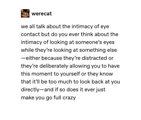 pretty eye contact holding hands relationship white cute Eye Contact Across The Room, Poetry About Her Eyes, Eye Contact Aesthetic Quotes, Eye Contact Poetry, Dialated Eyes Love, Eye Contact Captions, Intense Eye Contact Quotes, Romantic Eye Contact, Crush Eye Contact