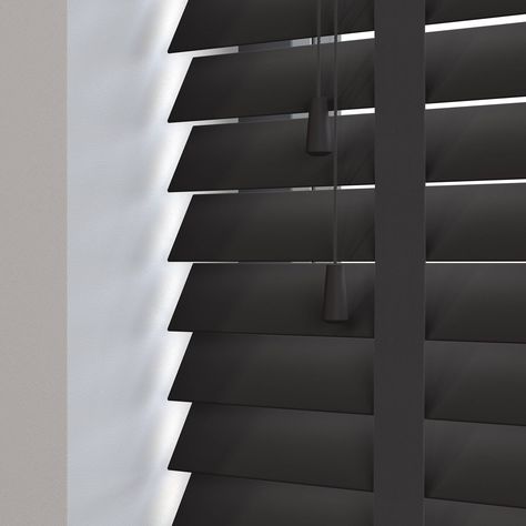 Mississippi Taped Black Real Wood. Swift Direct Blinds Interior For Apartment, Modern Floors, Stick On Blinds, Black Blinds, Colour Room, Night Bedroom, Grey Studio, Windows Treatments, Dark Garnet