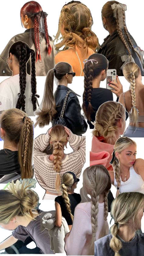 School Hair Updos, Sports Hairstyles Aesthetic, Aesthetic Athletic Hairstyles, Sportive Hairstyles, Hairstyles With Visors For Work, Hair Styles For A Dance, Hairstyles Ideas Braids, Ski Hairstyle, Girly Hairstyles