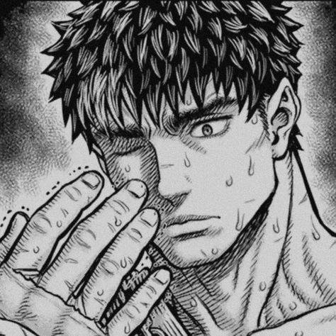 Gust Berserker, Guts Manga Icon, Guts Face, Guts Berserk Manga, Guts Pfp, Guts Icon, Berserk Icons, Black Swordsman, Guts Berserk