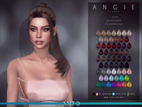 Sims Hairstyles, Ts4 Hair, Alpha Cc, Die Sims 4, Sims Free Play, Pelo Sims, Hair Fixing, Sims 4 Gameplay, Sims 4 Teen