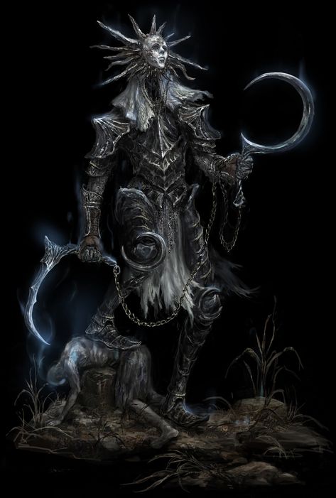 Zhuoxin Ye - Dark fantasy design Dark Souls Knight Concept Art, Dark Fantasy Concept Art, Dark Fantasy Knight, Dark Fantasy Creatures, Fantasy God, Fantasy Gods, Dark God, Dark Creatures, Fantasy Design