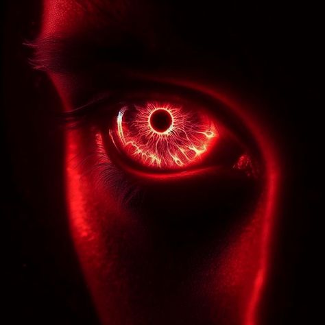 Red Eyes Aesthetic Male, Glowing Red Eyes Aesthetic, Godolkin University, Red Glowing Eyes, Sollux Captor, Glowing Red Eyes, Red Aura, Fire Eyes, Galaxy Eyes