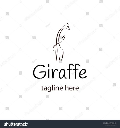 Giraffe Logo, Illustration Simple, Simple Silhouette, Flyer Design Ideas, Red Door, Animal Logo, Heart Tattoo, Glyphs, Logo Ideas