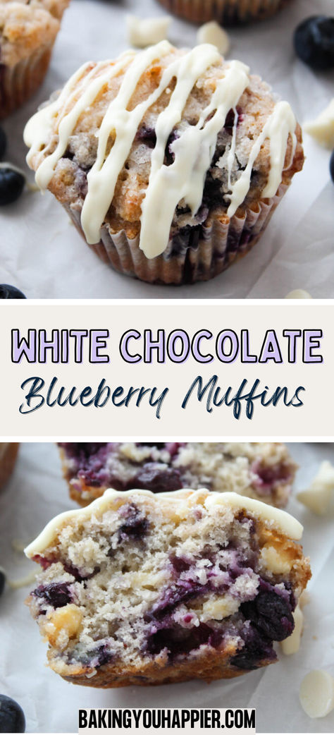 White Chocolate Blueberry Cupcakes, White Chocolate Blueberry Muffins, Blueberry White Chocolate Muffins, Muffins White Chocolate, Chocolate Blueberry Muffins, Blueberry Muffin Tops, Food Polls, Blueberry White Chocolate, White Chocolate Muffins