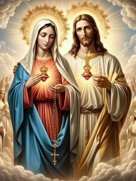 Person Praying, Beautiful Monday Morning, Holy Mary Mother Of God, Hail Mary Full Of Grace, Take My Heart, Mary Images, Mary Mother Of God, Beautiful Monday, Virgin Mary Art