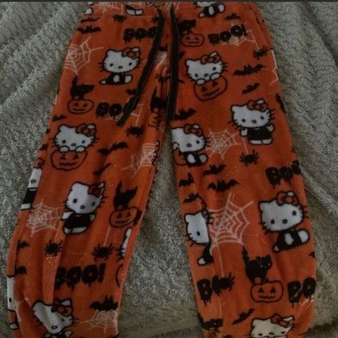 Cute Halloween Pajama Pants, Hello Kity Pajamas, Halloween Hello Kitty Pants, Cool Pajama Pants, Hello Kitty Halloween Pajama Pants, Sanrio Pajama Pants, Forever 21 X Hello Kitty, Pajam Pants, Pjama Pants