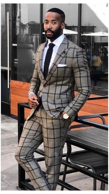 Checked Suits For Men, Checks Suits For Men, Vintage Suits For Men, Classic Suits For Men, Check Suits For Men, Men Mode, To Start A Conversation, Black Men Fashion Swag, Designer Suits For Men