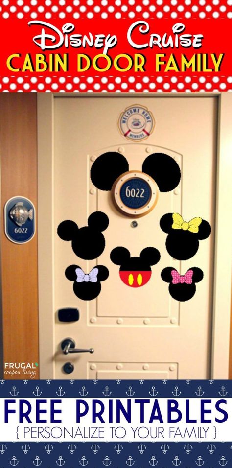 FREE Disney Cruise Door Printables plus Disney Tricks and Tips for your travel. Disney Cruise Door Decorations Printable, Disney Printables Free, Cruise Door Decorations, Disney Cruise Door Decorations, Disney Wonder Cruise, Disney Cruise Magnets, Disney Cruise Fish Extender, Disney Cruise Door, Cabin Door