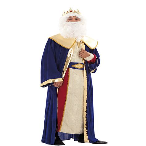 DisfracesMimo, disfraz de rey melchor deluxe adulto. Es perfecto para celebraciones navideñas, tales como belenes vivientes,desfiles o las tradicionales representaciones escolares.Este disfraz es ideal para tus fiestas temáticas de disfraces reyes magos adulto Roi Mage, Nun Dress, Duster Coat