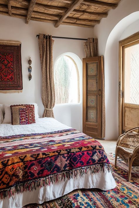 Moroccan Bedroom Ideas, Asian Inspired Bedroom, Moroccan Inspired Bedroom, Beautiful Bedroom Inspiration, Other Aesthetic, Moroccan Style Home, Indian Room, Different Interior Design Styles, Moroccan Bedroom