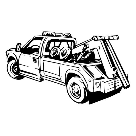 Tow truck for roadside assistance PNG Design Tow Truck Clip Art, Tow Truck Logo Design, Tow Truck Logo, Truck Logo, Vector Graphics Design, Angel Warrior, Roadside Assistance, Tow Truck, Design Ad