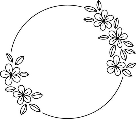 Flower Pattern Drawing, Kitty Coloring, Hand Embroidery Projects, Flower Diy Crafts, Outline Art, Aesthetic Pastel Wallpaper, Disney Coloring Pages, Flower Embroidery Designs, Flower Doodles