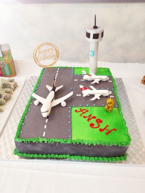 Airplane Birthday Party Cake, Airport Birthday Cake, Airport Cake Ideas, Airplane Themed Birthday Cake, Plane Theme Cake, Airplane Birthday Cake Boys, Aeroplane Birthday Cake, Plane Cakes For Boys, Aeroplane Cake Design