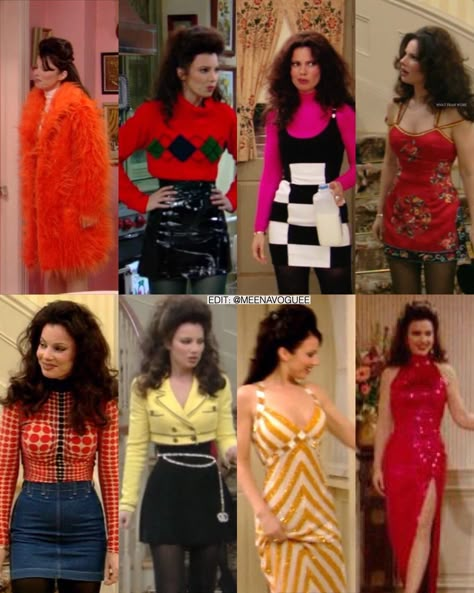 Love that yellow dress 90s Fashion From Movies, 90s Fashion Club, Fran Drescher The Nanny, The Nanny Named Fran, The Nanny Outfit Inspiration, Nanny Named Fran Outfits, The Nanny Outfits Fran Drescher The 90s, The Nanny Fashion Outfits Fran Drescher, Fran The Nanny Style