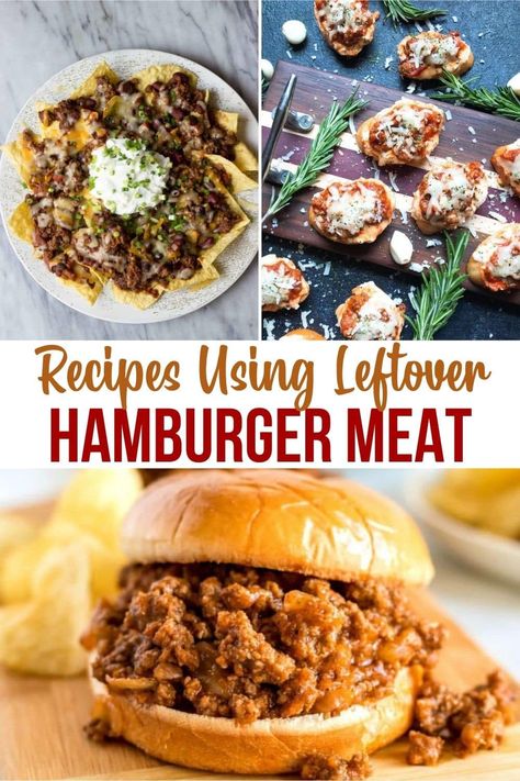 Leftover Burgers What To Do With, Leftover Burger Patties Recipes, Leftover Hamburger Recipes, Frozen Hamburger Patties Recipes, Leftover Hamburger Meat, Leftover Hamburger Patties, Leftover Hamburgers, Hamburger Patties Recipe, Leftover Burgers