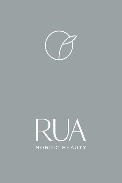 Logo variations for RUA skincare: logo design and icon logo design by GT Studio Logo Skincare Beauty, Skincare Logo Design, Nordic Beauty, Icon Logo Design, Logo Variations, Skincare Logo, Plant Based Skincare, Candle Business, Online Logo