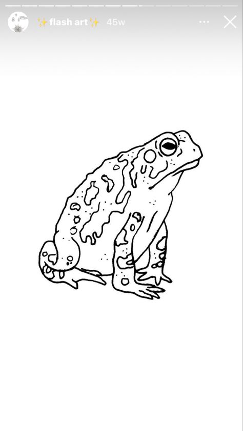 Toad or Frog tattoo flash. Toad Tattoo Simple, Frog And Toad Tattoo Simple, Frog Tattoo Stencil, Frog Line Art, Bullfrog Tattoo, Toad Tattoo Design, Rain Frog Tattoo, Toad Sketch, Toad Tattoos