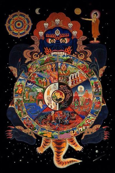 wheel of Time, Tara Greene Buddhist Saturn Retrograde, Four Noble Truths, Noble Truths, Buddhist Iconography, Art Buddha, Esoteric Art, Thangka Painting, Tibetan Art, Wheel Of Life