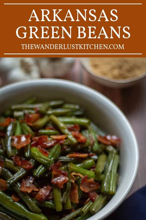 This Arkansas Green Beans recipe comes bathed in a rich glaze that perfectly balances sweet and savory with notes of soy sauce and garlic. Experience how this simple side dish is transformed into a delectable comfort food. Arkansas Green Beans Recipes, Arkansas Green Beans, Soy Sauce Green Beans, Balsamic Green Beans, Recipes With Soy Sauce, Green Beans Recipe, Ceramic Baking Dish, Summer Meals, Beans Recipe