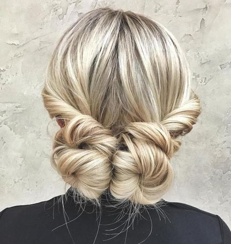 Pigtail Buns Updo Cute Updos, Pigtail Buns, Date Night Hair, Easy Updos For Long Hair, Updos For Long Hair, Night Hairstyles, Messy Updo, Long Hair Updo, Work Hairstyles