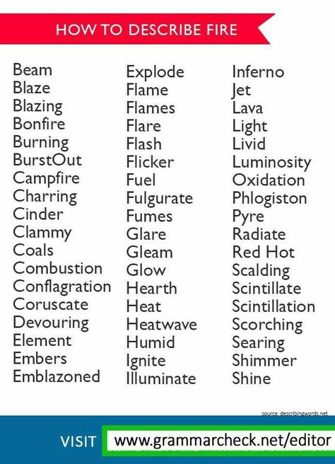 Fire Synonyms, Words For Fire, Fire Words, Essay Writing Skills, Rain Rain, Interesting English Words, Good Vocabulary Words, Writing Inspiration Prompts, Descriptive Writing