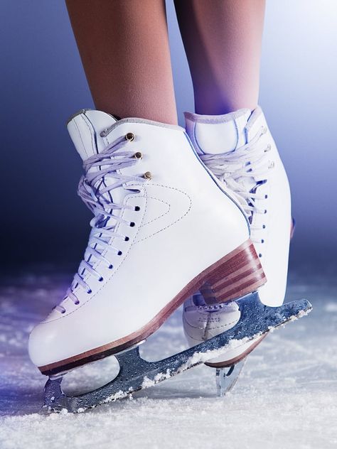 Ice Skates, The Snow, White