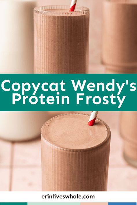 This chocolate frosty recipe is a delicious and healthy alternative to the traditional Wendy's frosty. With ingredients like frozen banana, cottage cheese, and chia seeds, it packs in plenty of nutrients and protein. Plus, it's easy to customize by adding in your favorite mix-ins like peanut butter or almond butter. Give this recipe a try and enjoy a guilt-free frosty any time! Chocolate Frosty Recipe, Protein Frosty, Banana Cottage Cheese, Wendys Frosty Recipe, Wendy's Frosty, Peanut Butter Protein Cookies, Wendys Frosty, Chocolate Frosty, Frosty Recipe