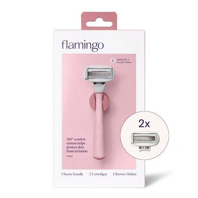 Flamingo Razor, Pink Bathroom Decor, Razor Bumps, Razor Burns, Shower Holder, Smooth Shave, Razor Blade, Shaving Razor, 1 Rose