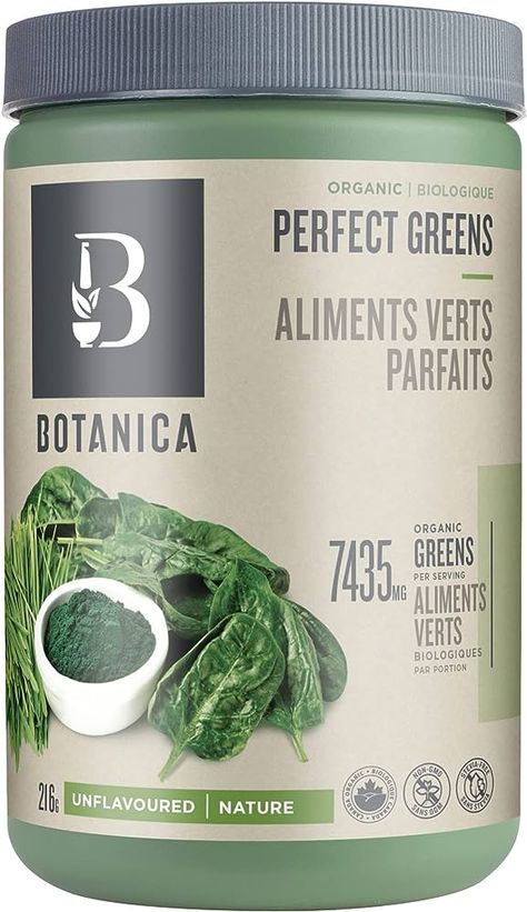 Botanica Super Greens Powder | Greens Superfood Powder Unflavoured 27 Servings 216 Grams | Superfood with Chlorella Spirulina & Wheat Grass Green Vegetable Powder : Amazon.ca: Health & Personal Care Greens Superfood, Vegetable Powder, Green Superfood Powder, Super Greens Powder, Greens Powder, Green Superfood, Sport Nutrition, Superfood Powder, Green Powder