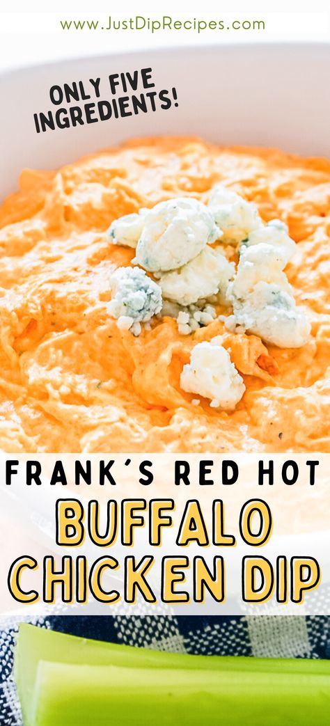 Red Hot Buffalo Chicken Dip, Hot Buffalo Chicken Dip, Hot Wing Dip, Franks Buffalo Chicken Dip, Buffalo Chicken Dip Easy Recipes, Red Hot Chicken, Hot Chicken Dip, Buffalo Chicken Wing Dip, Chicken Wing Dip