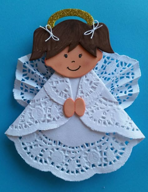 Christmas Arts And Crafts, Angel Crafts, Preschool Christmas, Holiday Crafts Christmas, Sunday School Crafts, Bible Crafts, Christmas Ornament Crafts, Christmas Crafts For Kids, Winter Crafts