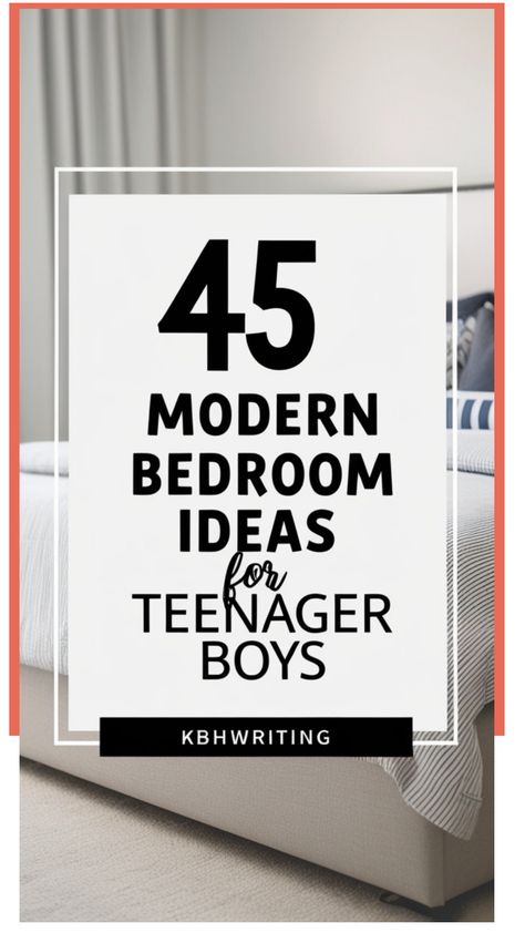 45 modern bedroom ideas for teenage boys on a cozy bed background. Boy Bedroom Colors, Boys Bedroom Paint Colors, Teenager Room Ideas For Boys, Young Man Bedroom, Boys Bedroom Paint Color, Cool Boys Bedroom Ideas, Boys Bedroom Colors, Trendy Paint Colors, Modern Boys Bedroom