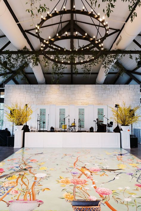 Colorful Dance Floor, Floral Dance Floor, 2022 Wedding Trends, Custom Dance Floor, France Garden, 2023 Wedding Trends, Wedding Dance Floor, Wedding Wows, Dance Floor Wedding