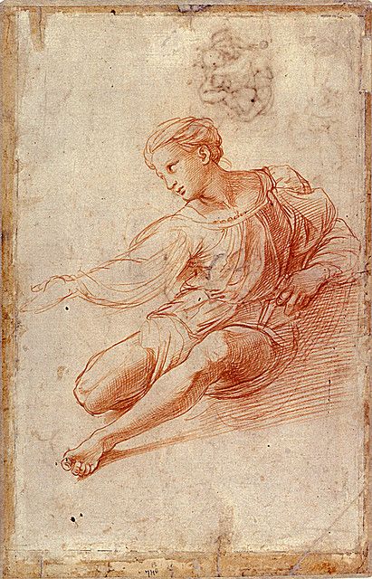 1511 Raphael Study for the Alba Madonna, verso Red Chalk 42,2x27,3 cm Lille, Musée des Beaux-Arts | Flickr - Photo Sharing! Raphael Paintings, Master Drawings, Europe Art, Master Drawing, Figure Sketching, History Of Art, Classical Art, Anatomy Art, Old Master